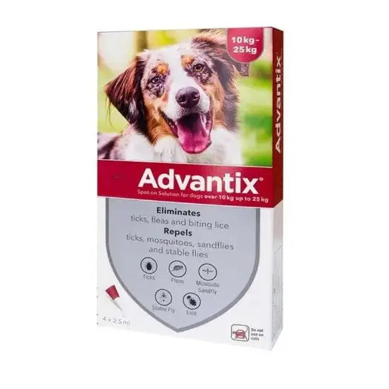 Advantix® Spot-On Solution for Dogs 250mg/1250mg (10kg-25kg)