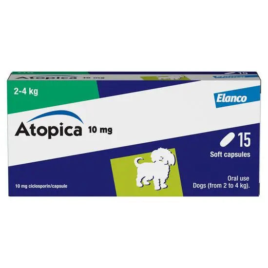Atopica® Capsules for Dogs 10mg (2kg-4kg)