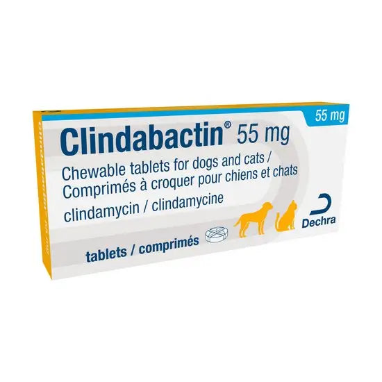 Clindabactin® Chewable Tablets for Dogs & Cats 55mg