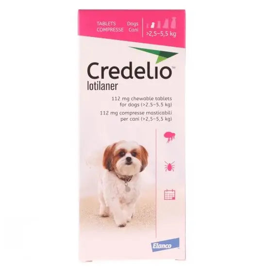 Credelio™ Chewable Tablets for Dogs 112mg (2.5kg-5.5kg)