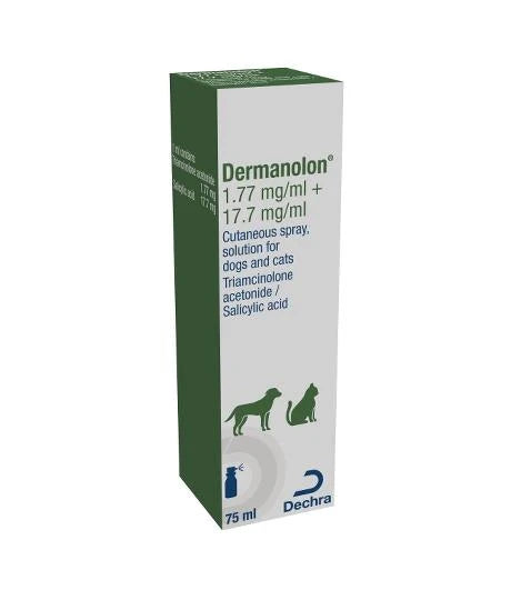 Dermanolon Spray for Dogs and Cats 75ml