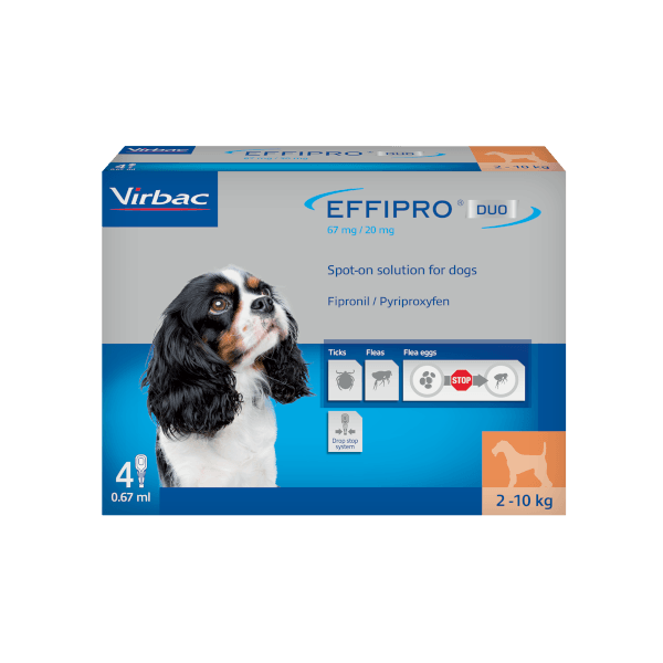 EFFIPRO® DUO Spot-On Flea and Tick Treatment for Small Dogs (2kg-10kg)