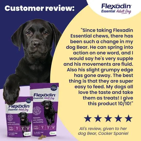 Flexadin Essential Joint Care Supplement for Adult Dogs