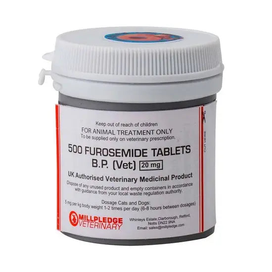 Furosemide (Frusemide) Tablets for Dogs and Cats 20mg