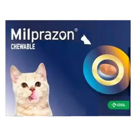 Milprazon® Chewable Film-Coated Tablets for Small Cats and Kittens 4mg/10mg (0.5kg-2kg)