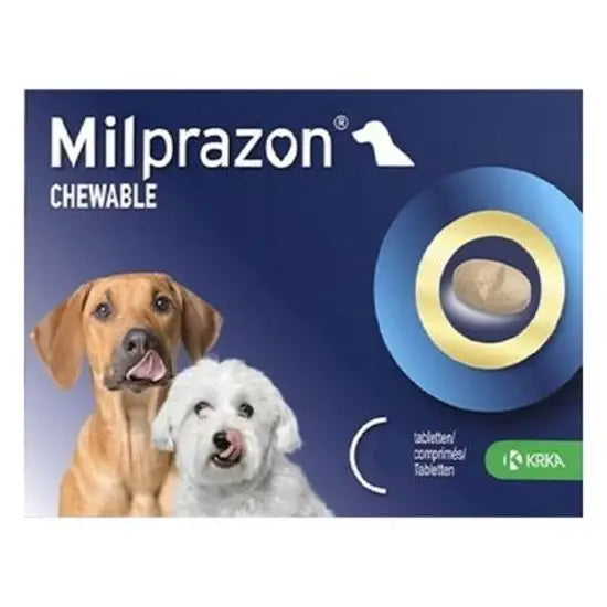 Milprazon® Chewable Film-Coated Tablets for Small Dogs and Puppies 2.5mg/25mg (0.5kg-10kg)