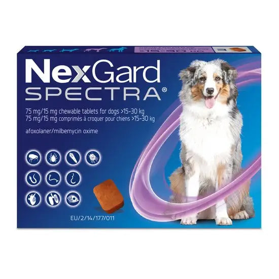 NexGard SPECTRA® Chewable Tablets for Large Dogs (15kg-30kg)