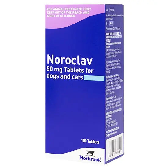 Noroclav® Tablets for Dogs and Cats 50mg