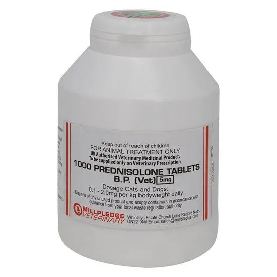 Prednisolone Tablets for Dogs and Cats 5mg