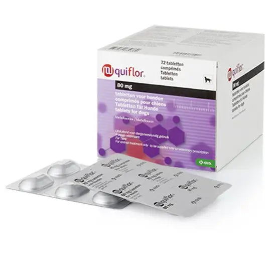 Quiflor Flavoured Tablets for Dogs 80mg