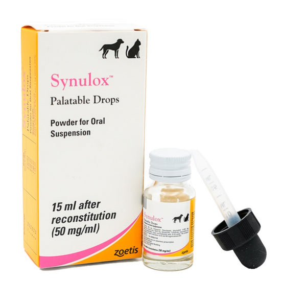Synulox® Palatable Drops for Dogs and Cats 50mg/ml