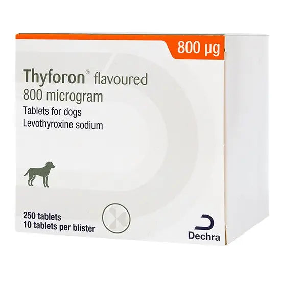 Thyforon® Flavoured Tablets for Dogs 800 micrograms