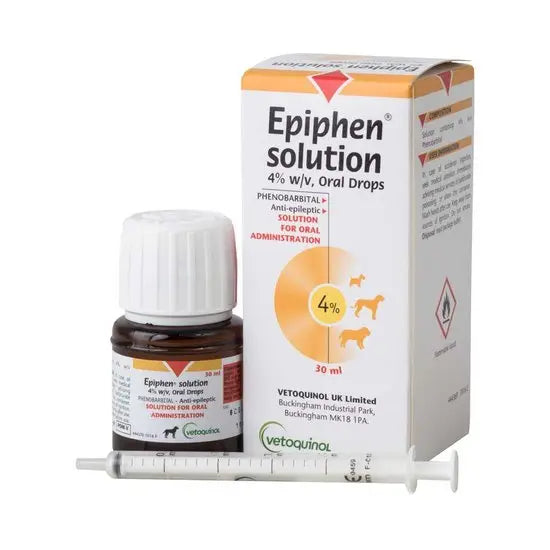 Epiphen® (Phenobarbital) 4% w/v Oral Solution for Dogs 40mg/ml