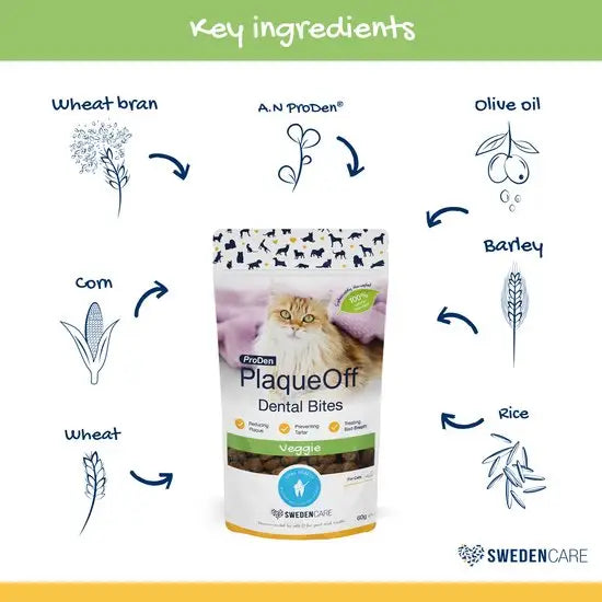 ProDen PlaqueOff® Veggie Dental Bites for Cats 1 x 60g