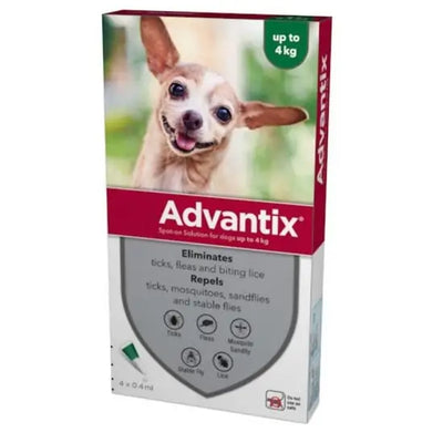 Advantix® Spot-On Solution for Dogs 40mg/200mg (up to 4kg)