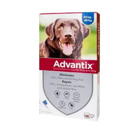 Advantix® Spot-On Solution for Dogs 400mg/2000mg (25kg-40kg)
