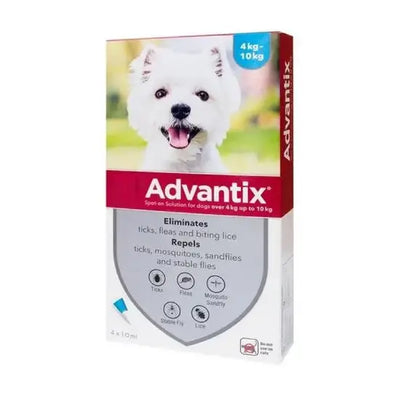 Advantix® Spot-On Solution for Dogs 100mg/500mg (4kg-10kg)