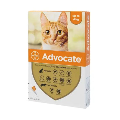 Advocate® Spot-On Solution for Cats and Kittens 40mg/4mg (up to 4kg)