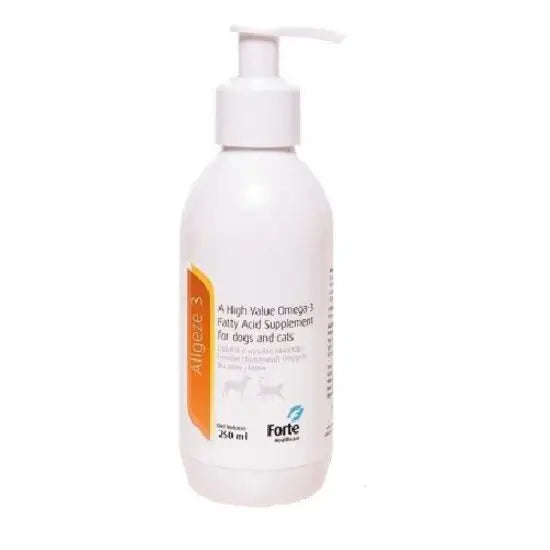 Allgeze 3 Omega 3 Supplement Liquid for Dogs & Cats