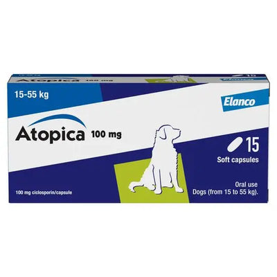 Atopica® Capsules for Dogs 100mg (15kg-55kg)