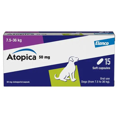 Atopica® Capsules for Dogs 50mg (7.5kg-36kg)
