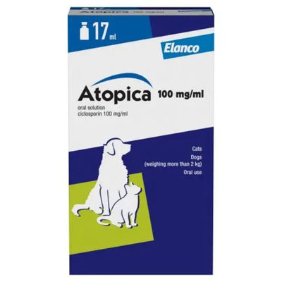 Atopica® Oral Solution for Dogs and Cats over 2kg 100mg/ml