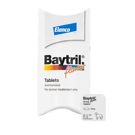 Baytril® Flavour Tablets for Dogs 50mg