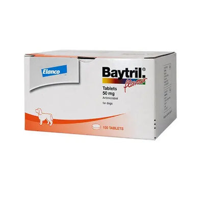 Baytril® Flavour Tablets for Dogs 50mg