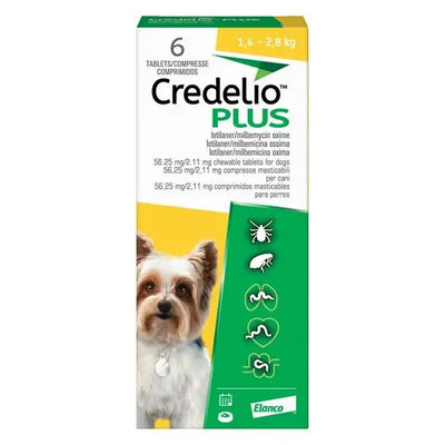 Credelio® PLUS Chewable Tablets for Dogs 56.25mg (1.4kg-2.8kg)