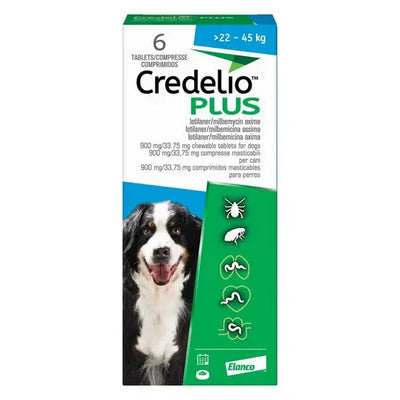 Credelio® PLUS Chewable Tablets for Dogs 900mg (22kg-45kg)