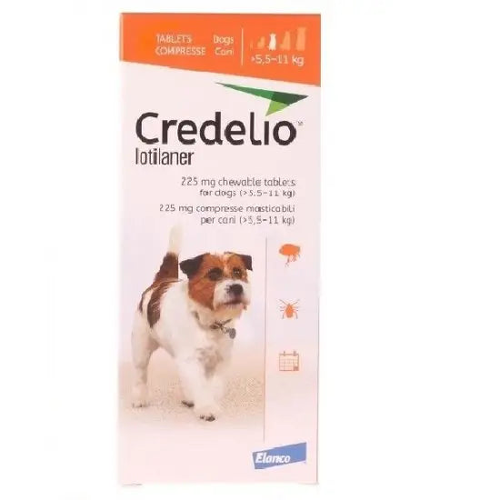 Credelio™ Chewable Tablets for Dogs 225mg (5.5kg-11kg)