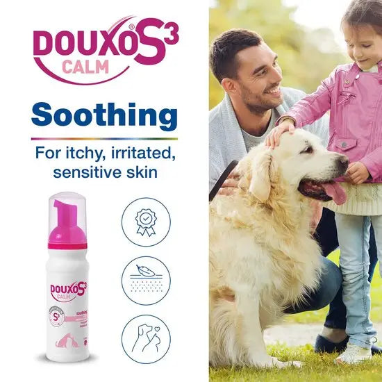 DOUXO® S3 CALM Soothing Leave-On Mousse For Itchy Sensitive Skin in Dogs & Cats