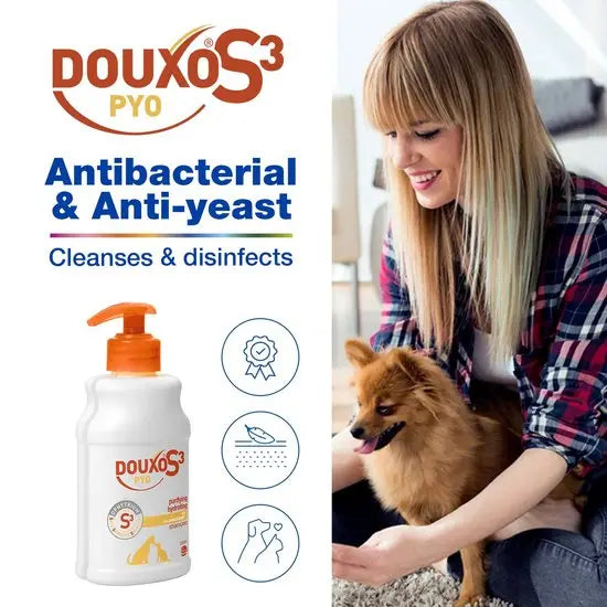 DOUXO® S3 PYO Shampoo Antibacterial Anti-Yeast for Dogs & Cats