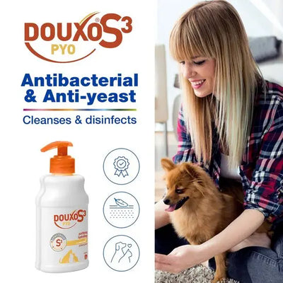 DOUXO® S3 PYO Shampoo Antibacterial Anti-Yeast for Dogs & Cats