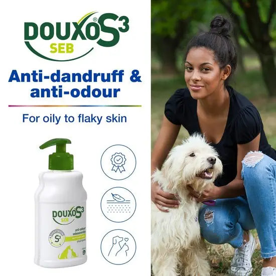 DOUXO® S3 SEB Anti-Dandruff Skin Shampoo for Cats & Dogs