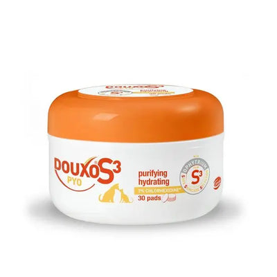 DOUXO® S3 PYO Antibacterial Anti-Yeast Skincare Pads For Cats & Dogs