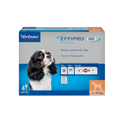 EFFIPRO® DUO Spot-On Flea and Tick Treatment for Small Dogs (2kg-10kg)