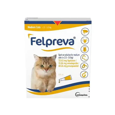 Felpreva® Spot-On Solution for Medium Cats (2.5kg-5kg)