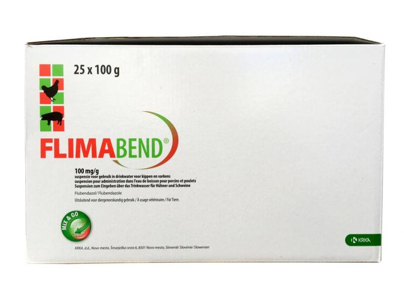 Flimabend 100mg Suspension for Pigs and Chickens