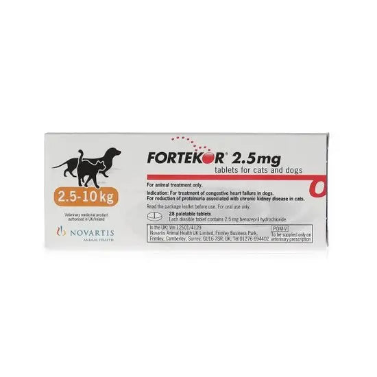 Fortekor® Tablets for Dogs and Cats (2.5kg-10kg) 2.5mg