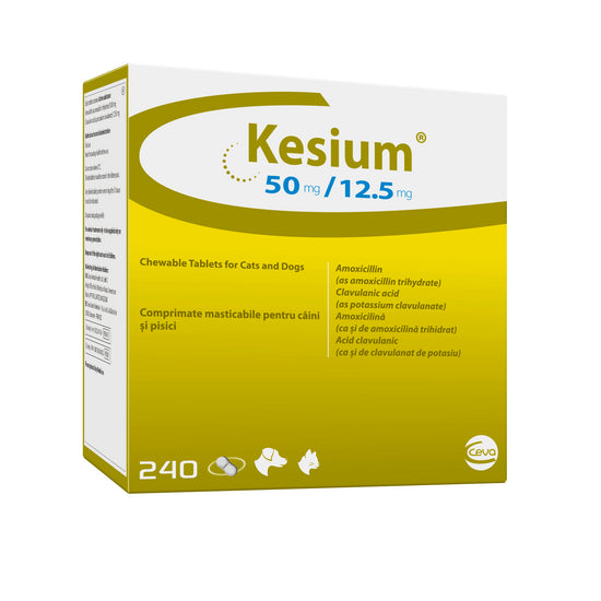 Kesium® Chewable Tablets for Dogs and Cats 50mg/12.5mg