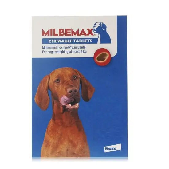 Milbemax™ Chewable Tablets for Adult Dogs 125mg (5kg-25kg)