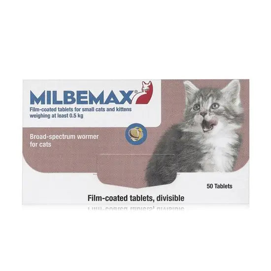 Milbemax™ Film-Coated Tablets for Small Cats and Kittens (0.5kg-2kg)