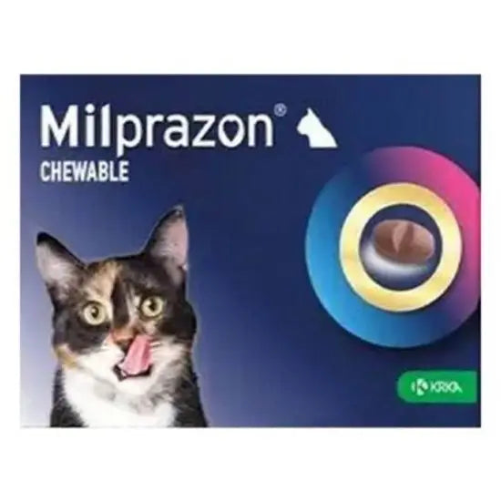 Milprazon® Chewable Film-Coated Tablets for Cats 16mg/40mg (2kg and over)