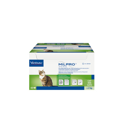 MILPRO® Film-Coated Tablets for Medium and Large Cats 16mg/40mg (over 2kg)