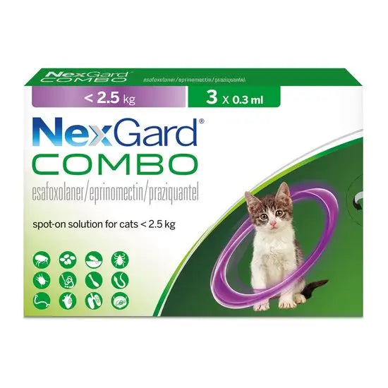 NexGard® COMBO Spot-On Solution for Small Cats (up to 2.5kg)