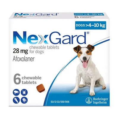 NexGard® Chewable Tablets for Medium Dogs 28mg (4kg-10kg)