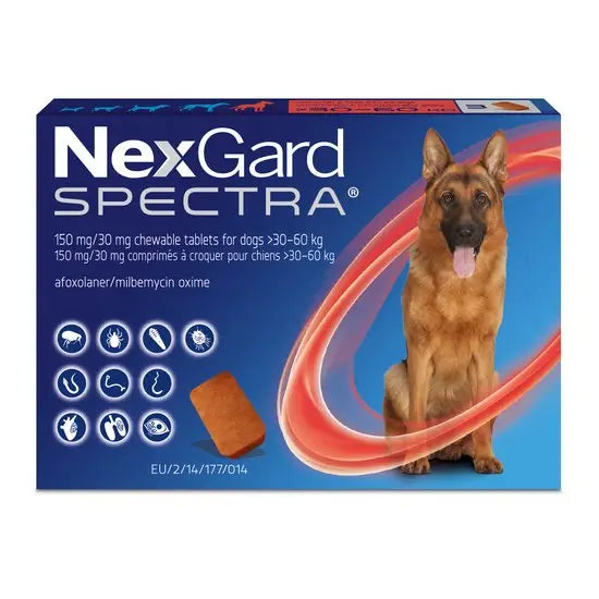 NexGard SPECTRA® Chewable Tablets for Extra Large Dogs (30kg-60kg)