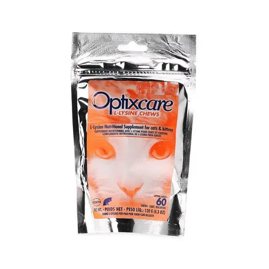 Optixcare® L-Lysine Feline Herpes Symptomatic Support Chews for Cats