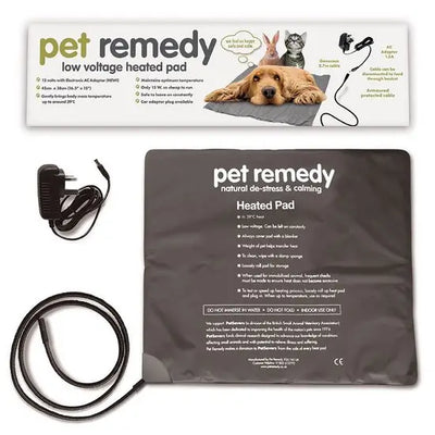 Pet Remedy Low Voltage Heated Pad for Dogs, Cats, Rabbits and Small Mammals